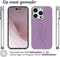 iMoshion Hoesje Geschikt voor iPhone 14 Pro Hoesje Siliconen - iMoshion Design hoesje - Paars / Floral Purple