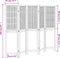 vidaXL - Kamerscherm - met - 5 - panelen - massief - paulowniahout - donkerbruin