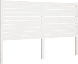 vidaXL - Hoofdbord - 156x4x100 - cm - massief - grenenhout - wit