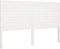 vidaXL - Hoofdbord - 156x4x100 - cm - massief - grenenhout - wit