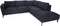 Hoekbank Rechts 2.5-zits Stockton - 261x248x88 - Alpine - Indigo 90