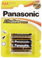 Panasonic PBALR03B4 - AAA batterijen - Alkaline Power 1.5 V - (4 stuks)