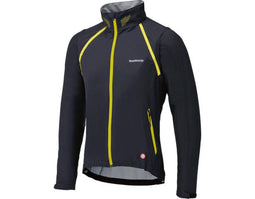 Shimano Multiflex - Fietsjack - Windjack - Zwart met geel - Maat XL