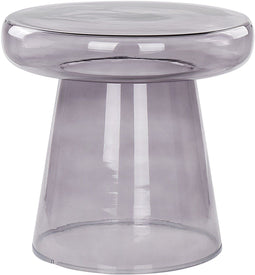 Bijzettafel glas grijs CALDERA