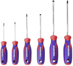 WorkPro 6 tlg Universeel Schroevendraaierset PH0, PH1, PH2
