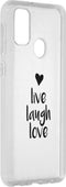 Hoesje Siliconen Geschikt voor Samsung Galaxy M30s / M21 - Design Backcover siliconen - Meerkleurig / Live laugh love design