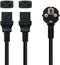 Nanocable 10.22.0100 - Kabel - Geaarde stekkers (F type) - Zwart