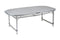 Bo-Camp - Tafel - Ovaal - Koffermodel - 120x80 cm - Verstelbaar