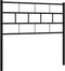 vidaXL - Hoofdbord - 107 - cm - metaal - zwart