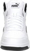 PUMA Rebound v6 - Unisex Sneakers - Imitatieleer - Wit/Zwart - Maat 42