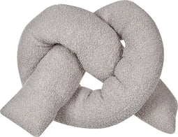 GLADIOLUS - Knoopkussen - Grijs - Teddystof