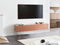 GLADSTONE - Wandgemonteerd TV-meubel - Rood - 180 cm - Vezelplaat