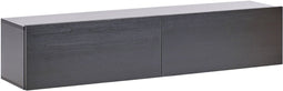 GLADSTONE - Wandgemonteerd TV-meubel - Zwart - 140 cm - Vezelplaat