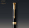Parker Sonnet-balpen | Zwarte lak met gouden rand | Medium punt met zwarte inkt | Geschenkverpakking