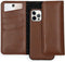 Selencia Hoesje Geschikt voor iPhone 12 Pro / 12 Hoesje Met Pasjeshouder - Selencia Eny Uitneembare Vegan Lederen Clutch - Bruin