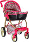 Glam Crew The Glam Crew 2In1 Poppenwagen Bella Met Luipaardprint Roze/Goud