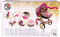 Glam Crew The Glam Crew 2In1 Poppenwagen Bella Met Luipaardprint Roze/Goud