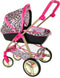 Glam Crew The Glam Crew 2In1 Poppenwagen Bella Met Luipaardprint Roze/Goud