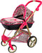Glam Crew The Glam Crew 2In1 Poppenwagen Bella Met Luipaardprint Roze/Goud