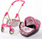 Glam Crew The Glam Crew 2In1 Poppenwagen Bella Met Luipaardprint Roze/Goud