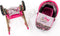 Glam Crew The Glam Crew 2In1 Poppenwagen Bella Met Luipaardprint Roze/Goud