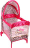 Glam Crew The Glam Crew Poppenbed Met Luipaardprint Roze/Goud