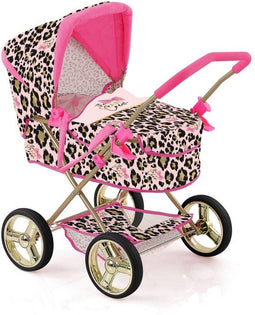 Glam Crew The Glam Crew Poppenwagen Gigi Met Luipaardprint Roze/Goud