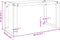 vidaXL - Salontafelpoten - O-frame - 80x40x43 - cm - gietijzer