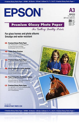 Glanzend Fotopapier Epson Premium Glossy A3