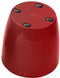 Glanzende plantenpot - GARDEN ID - Glanzend Rood met wielen - 35 x 32 cm - Keramiek look - Waterdicht - Gemakkelijk te verplaatsen