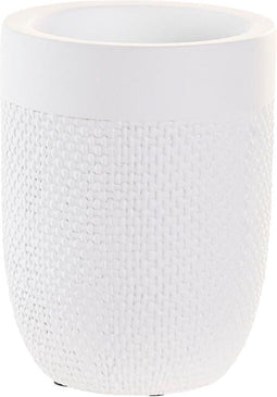 Glas DKD Home Decor Cement Wit (8 x 8 x 10,5 cm)