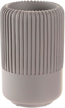 Glas DKD Home Decor Grijs Cement (7 x 7 x 11 cm)