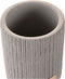 Glas DKD Home Decor Grijs Cement (8 x 8 x 10 cm)