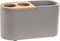 Glas DKD Home Decor Natuurlijk Grijs Cement Bamboe (11 X 4,5 X 6 CM)