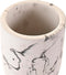 Glas DKD Home Decor Zwart Cement Wit (7 X 7 X 9,5 CM)