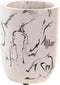 Glas DKD Home Decor Zwart Cement Wit (7 X 7 X 9,5 CM)