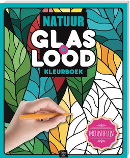 Glas in lood kleurboek Natuur