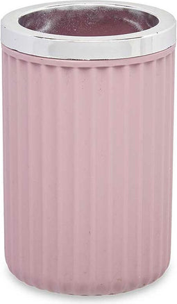 Glas Tandenborstelhouder Roze Plastic 32 Stuks (7,5 x 11,5 x 7,5 cm)