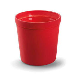 Glaspot 'pottz' mat rood h12,5 d12,5 cm