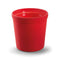 Glaspot 'pottz' mat rood h12,5 d12,5 cm
