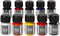 Glass Color Transparent, 10x30 ml, diverse kleuren