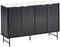 GLASTONBURY - Dressoir - Zwart/Marmer - MDF