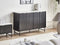 GLASTONBURY - Dressoir - Zwart/Marmer - MDF
