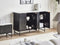 GLASTONBURY - Dressoir - Zwart/Marmer - MDF