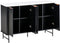 GLASTONBURY - Dressoir - Zwart/Marmer - MDF