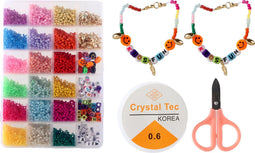 Glaszaad kralen set compleet voor het maken van armbandjes