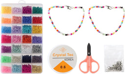 Glaszaad kralen set compleet voor het maken van armbandjes