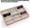Glazen Doos Glazen Vitrine 12 Grids Glazen Opbergdoos Houten Zonnebril Display Lade Glazen Sieraden Organizer