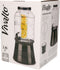 Glazen drankdispenser/limonadetap met zwarte kleur dop/tap 3.8 liter - Tapkraantje - 21 x 38 cm