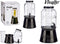 Glazen drankdispenser/limonadetap met zwarte kleur dop/tap 3.8 liter - Tapkraantje - 21 x 38 cm